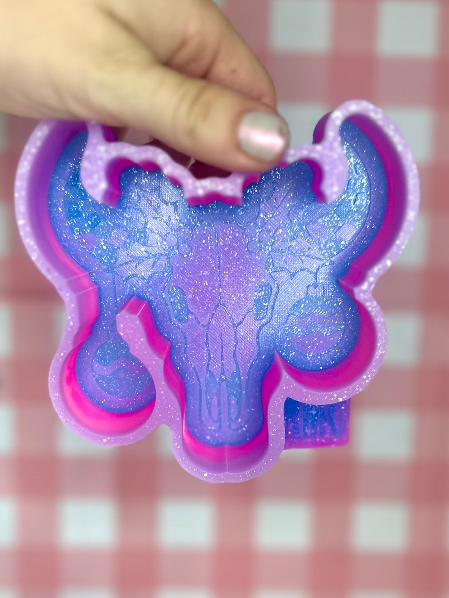 Groovy ornament bull skull