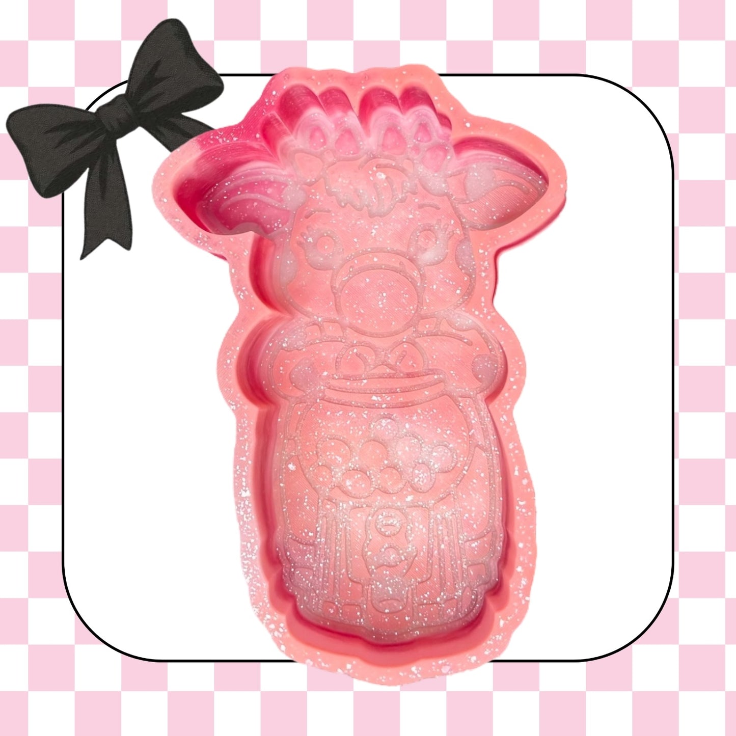 Cow with gumball machine