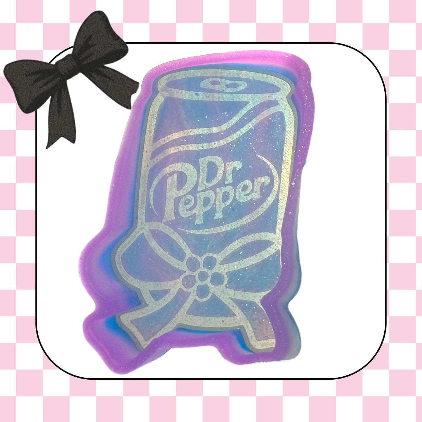 Dr Pepper with bow