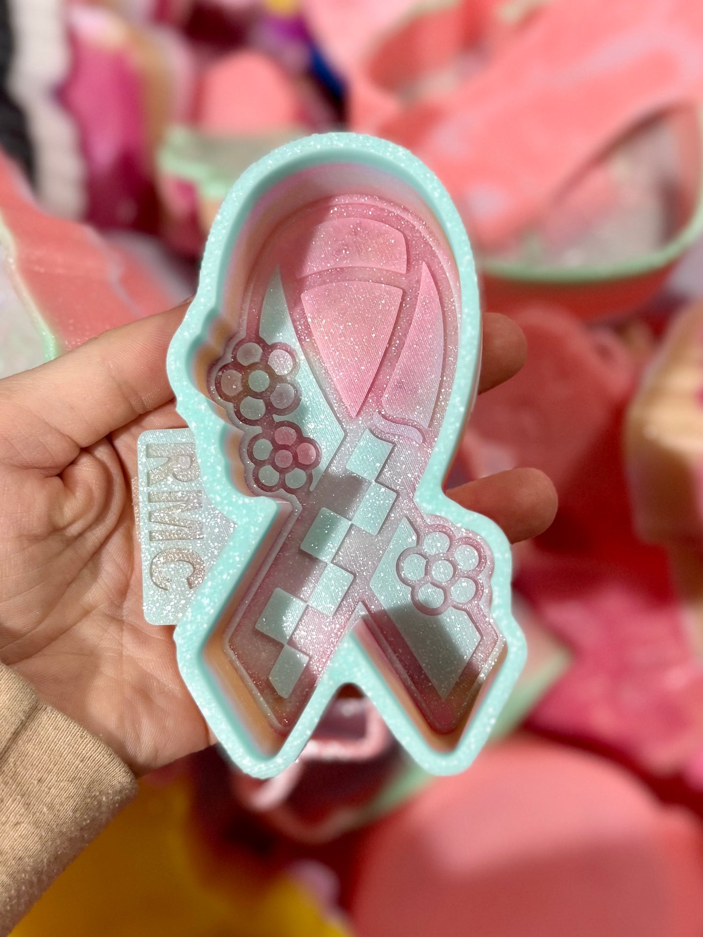 Groovy cancer ribbon