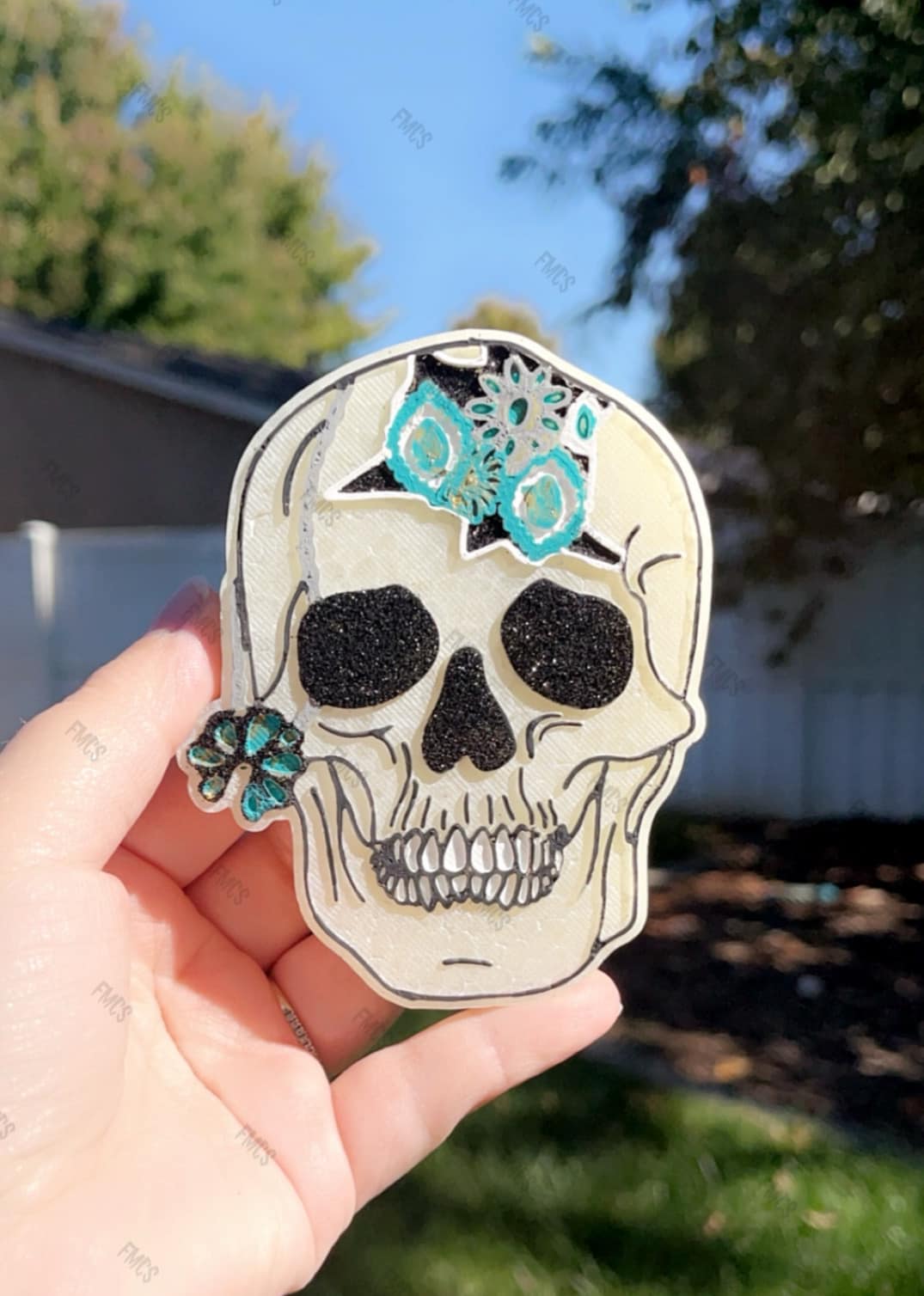 Squash blossom skull