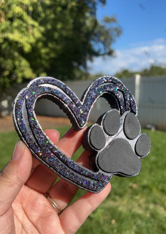 Dog Paw Heart