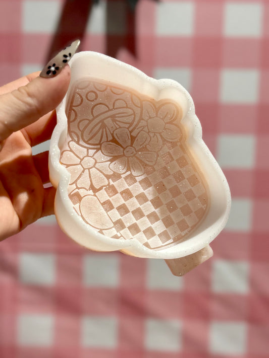 RTS checkered mushroom mug