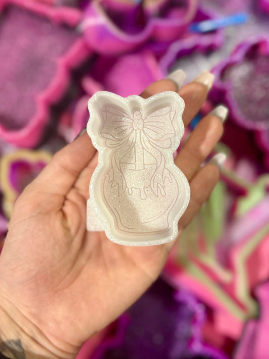 Caramel apple with bow vent clip