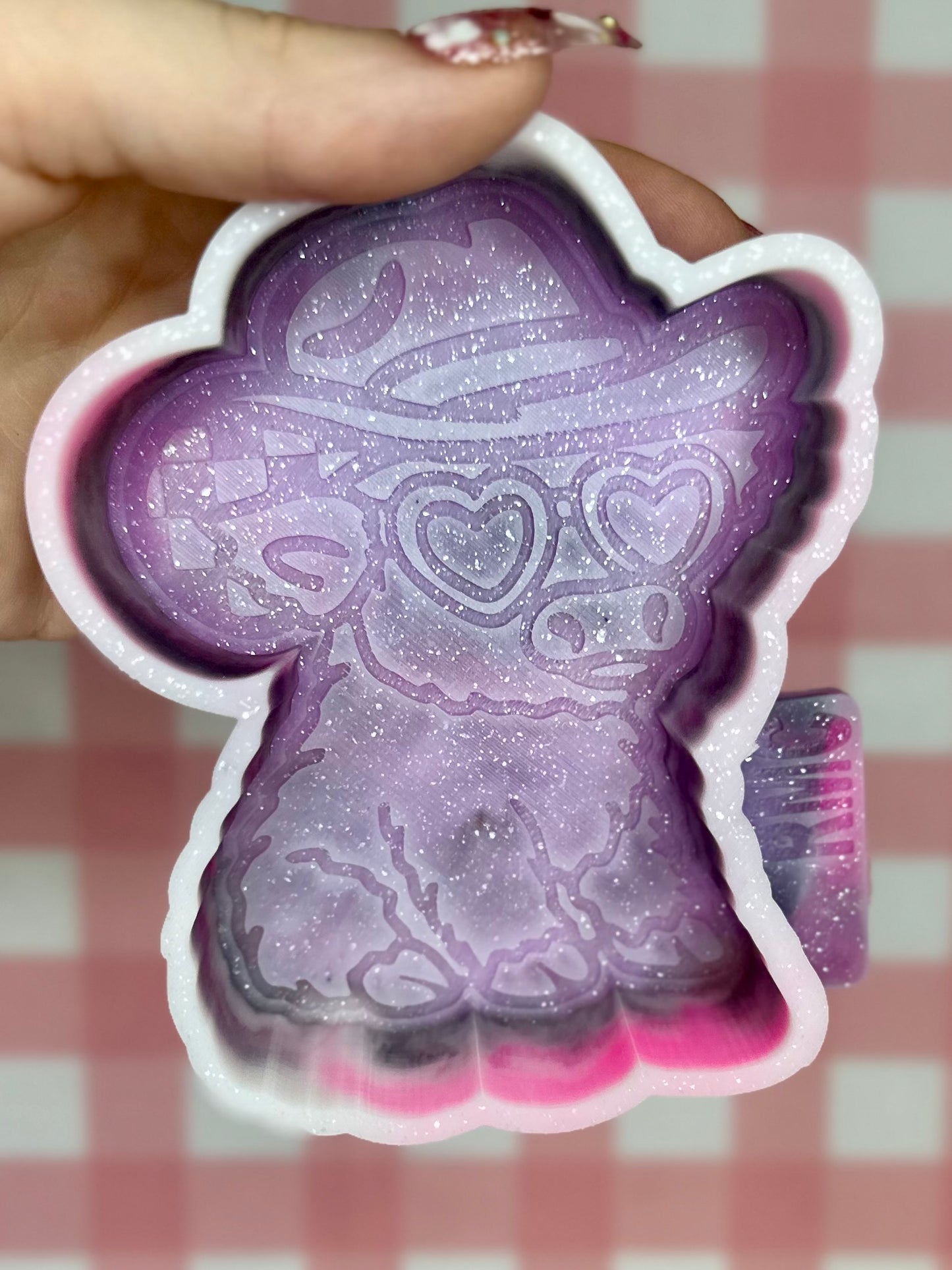 Cow with heart glasses