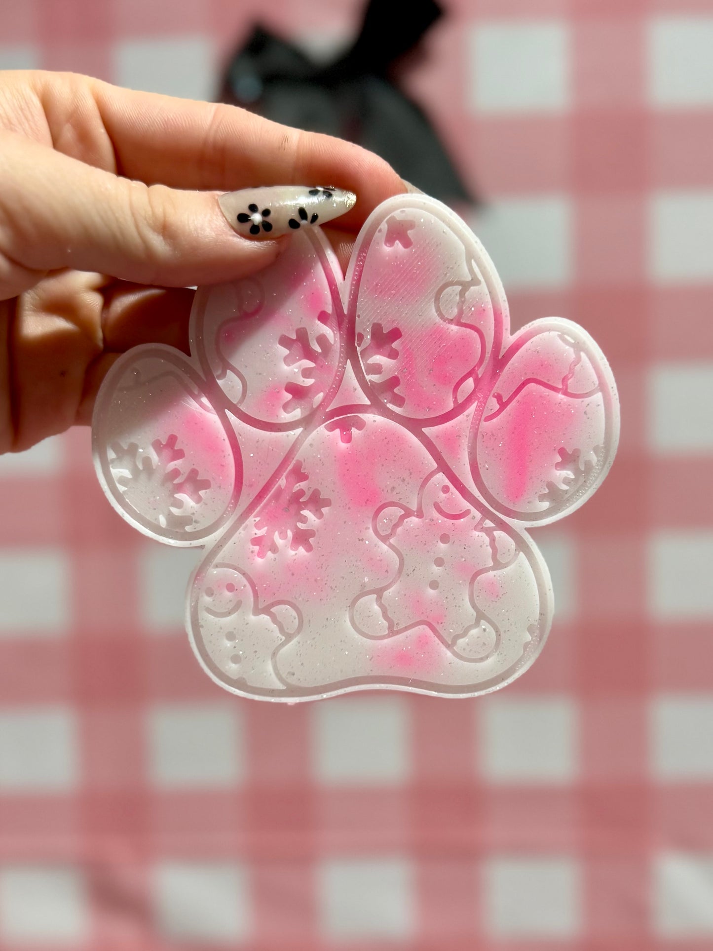 RTS gingerbread dog paw insert