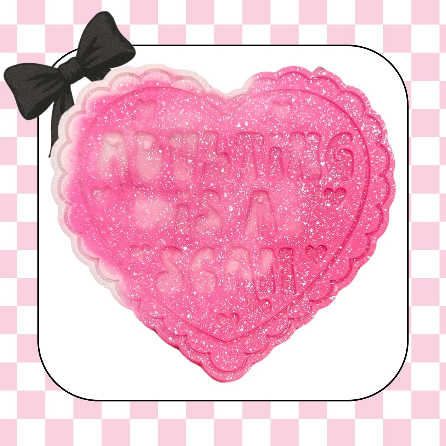 LACE HEART- choose your insert/s- read description