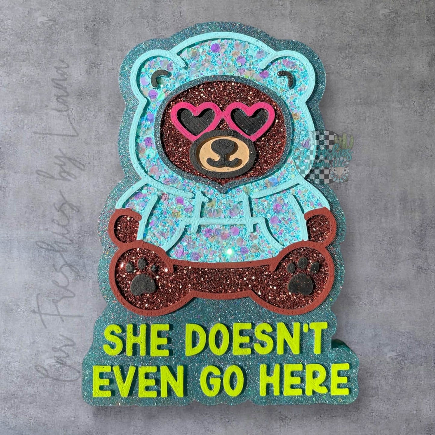She doesn’t even go here bear