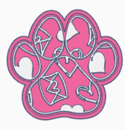 DOG PAWS- choose your insert/s READ DESCRIPTION