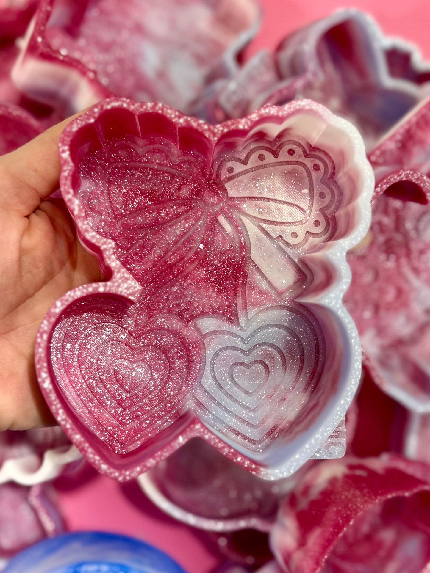 Heart burst cherries