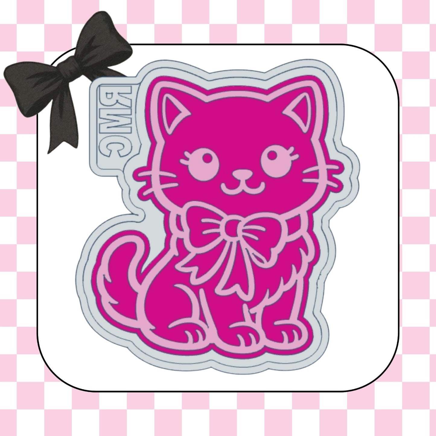 Cat with bow