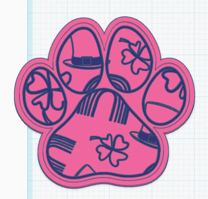 DOG PAWS- choose your insert/s READ DESCRIPTION