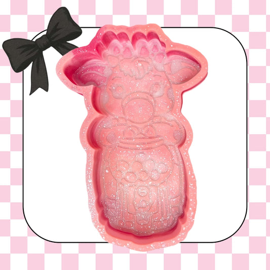 Cow with gumball machine