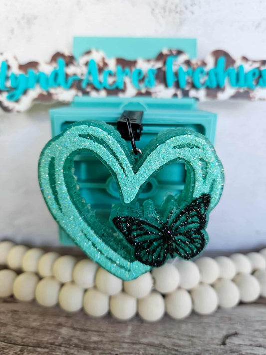 Butterfly Heart vent clip