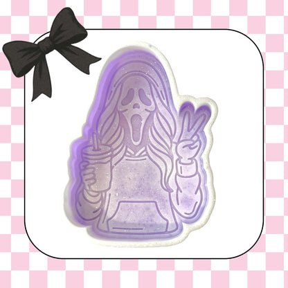 GHOSTFACE GIRL WITH COFFEE insert/s- read description