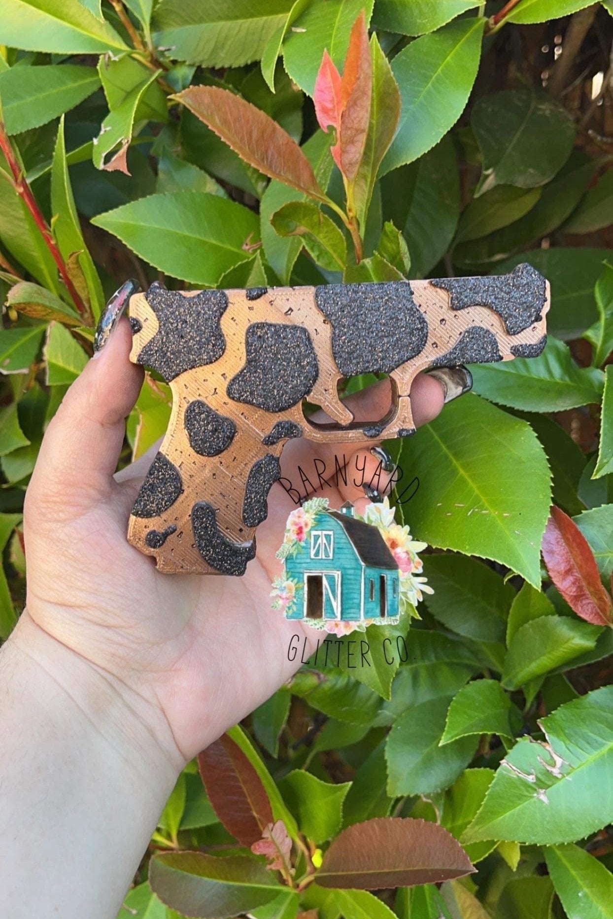 Cow print gun – Raemade Customs