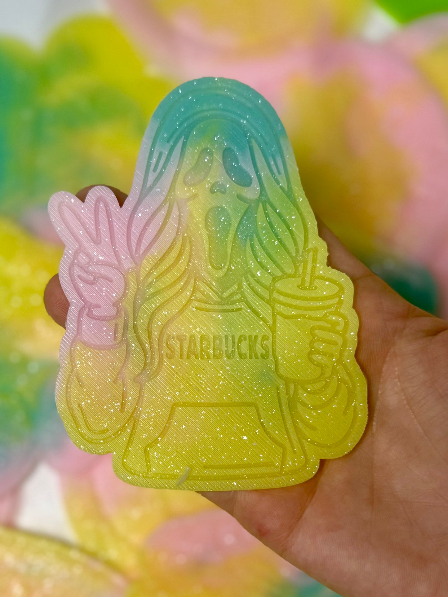 GHOSTFACE GIRL WITH COFFEE insert/s- read description
