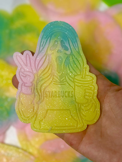 GHOSTFACE GIRL WITH COFFEE insert/s- read description