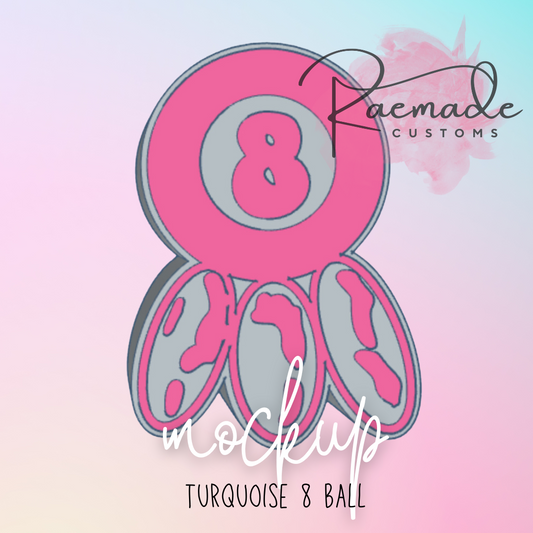 Turquoise 8 ball