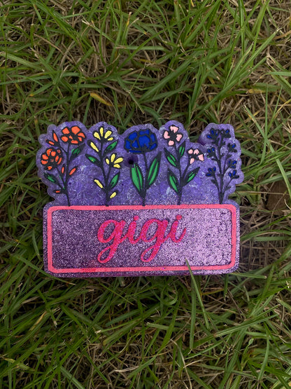 Floral plaque, choose your insert/s- read description