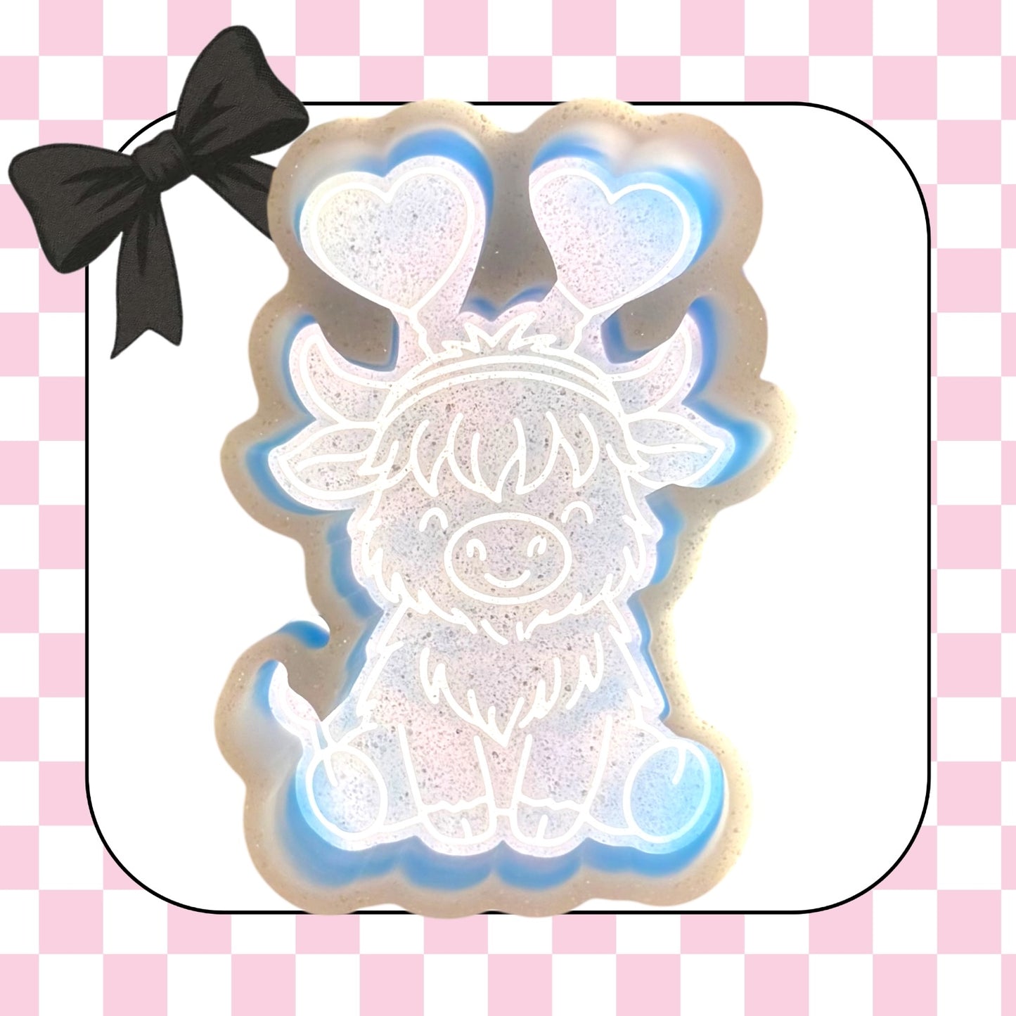 Highland with heart headband