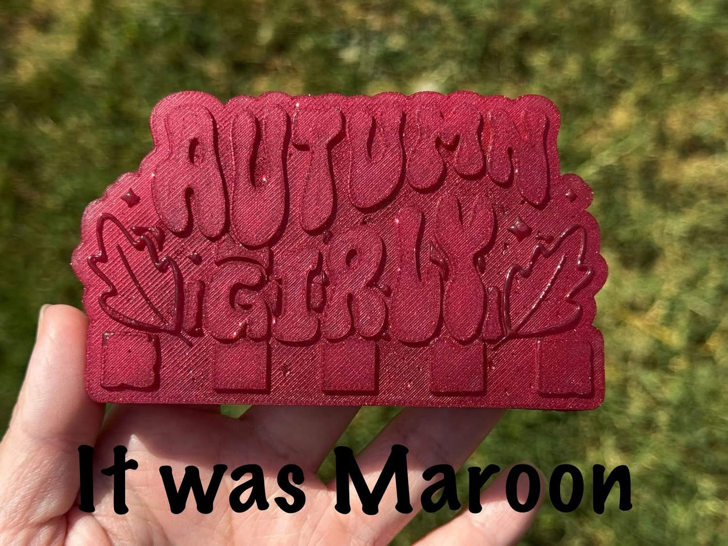 It was Maroon Glitter Dust
