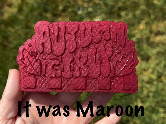 It was Maroon Glitter Dust