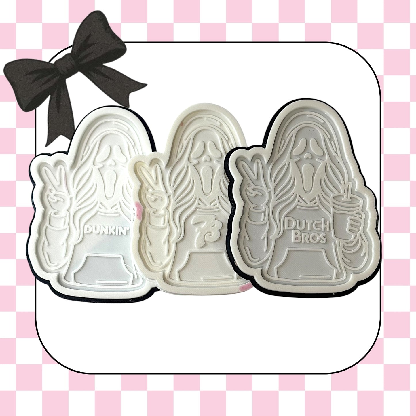 GHOSTFACE GIRL WITH COFFEE insert/s- read description