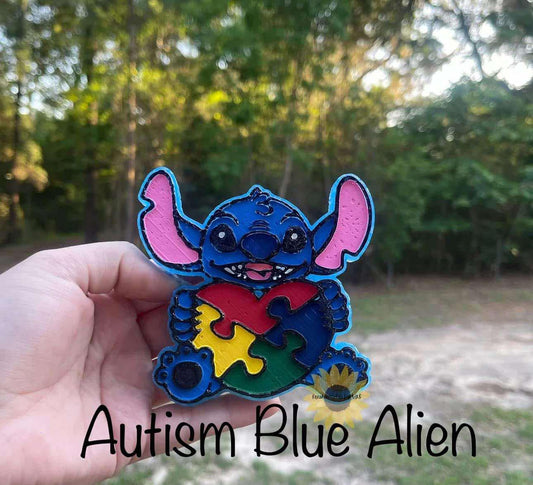 Autism blue alien