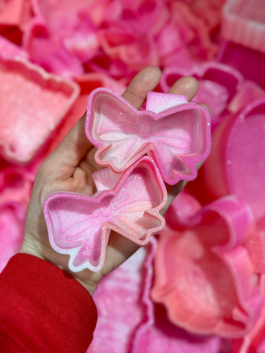 Matching heart locket Bow Vent clip