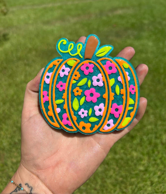 Floral pumpkin