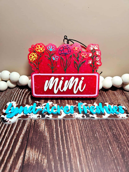 Floral plaque, choose your insert/s- read description