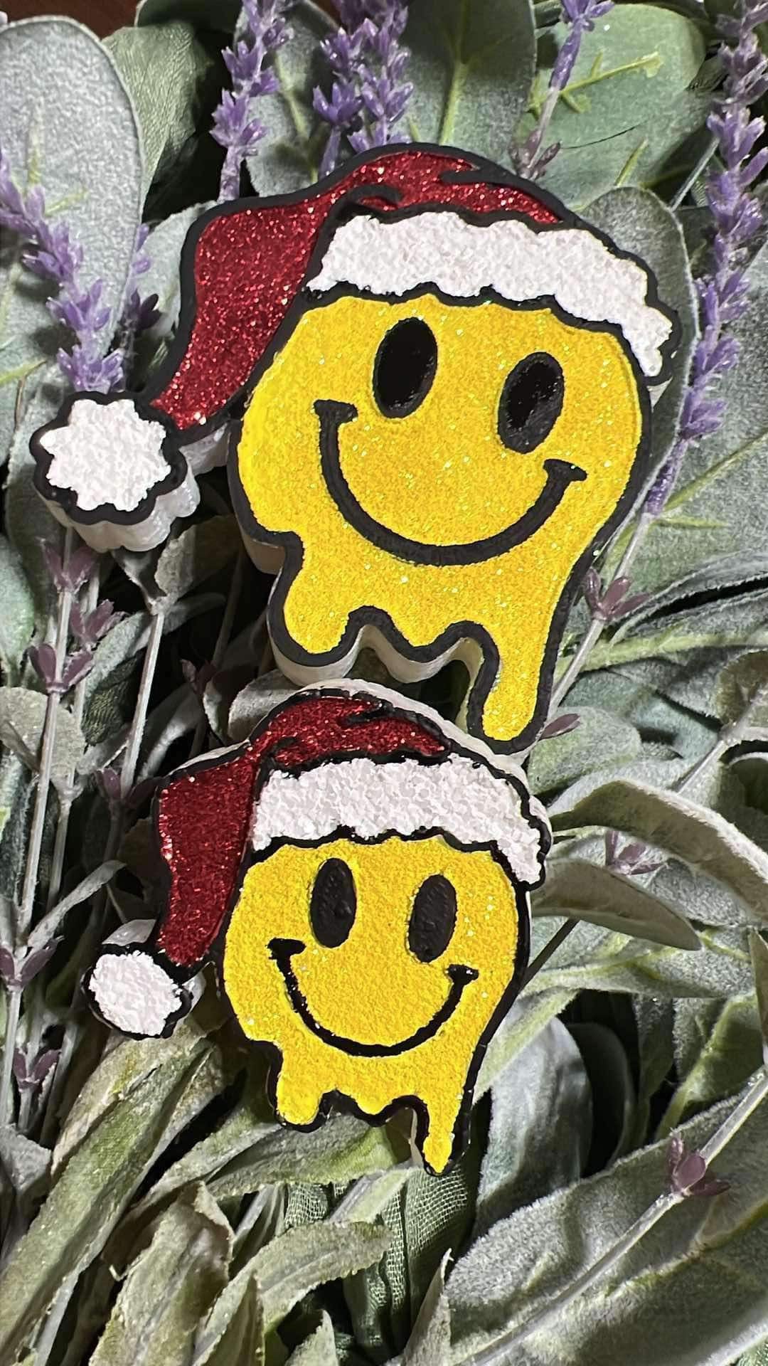 Drippy Santa smiley vent clip