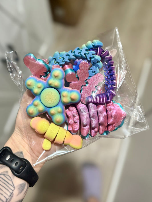 Grab bag of 3D printed fidgets