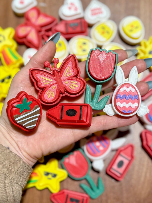 Grab bag of 3d printed clicker fidgets