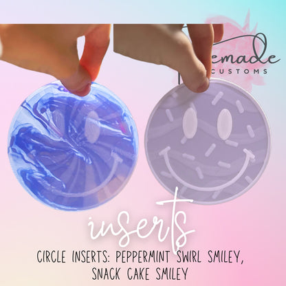 Smiley circle designs- choose your insert/s- READ DESCRIPTION