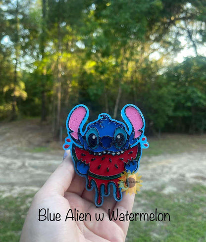 Watermelon blue alien