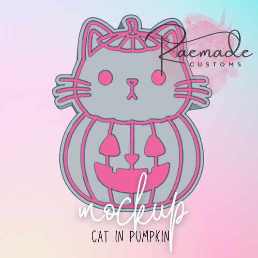 Cat in pumpkin