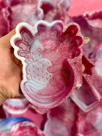 Axolotl with strawberry