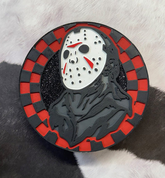 Scary Guys 4in round designs- choose your insert/s- READ DESCRIPTION