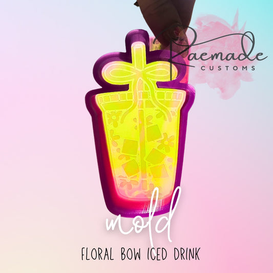 Floral bow iced drink