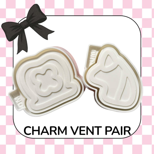 Lucky charm PAIR vent clips