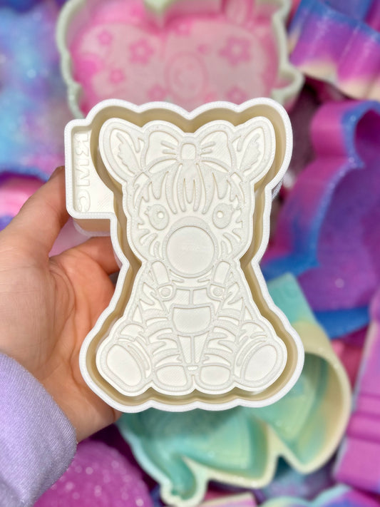 Zebra with bubblegum