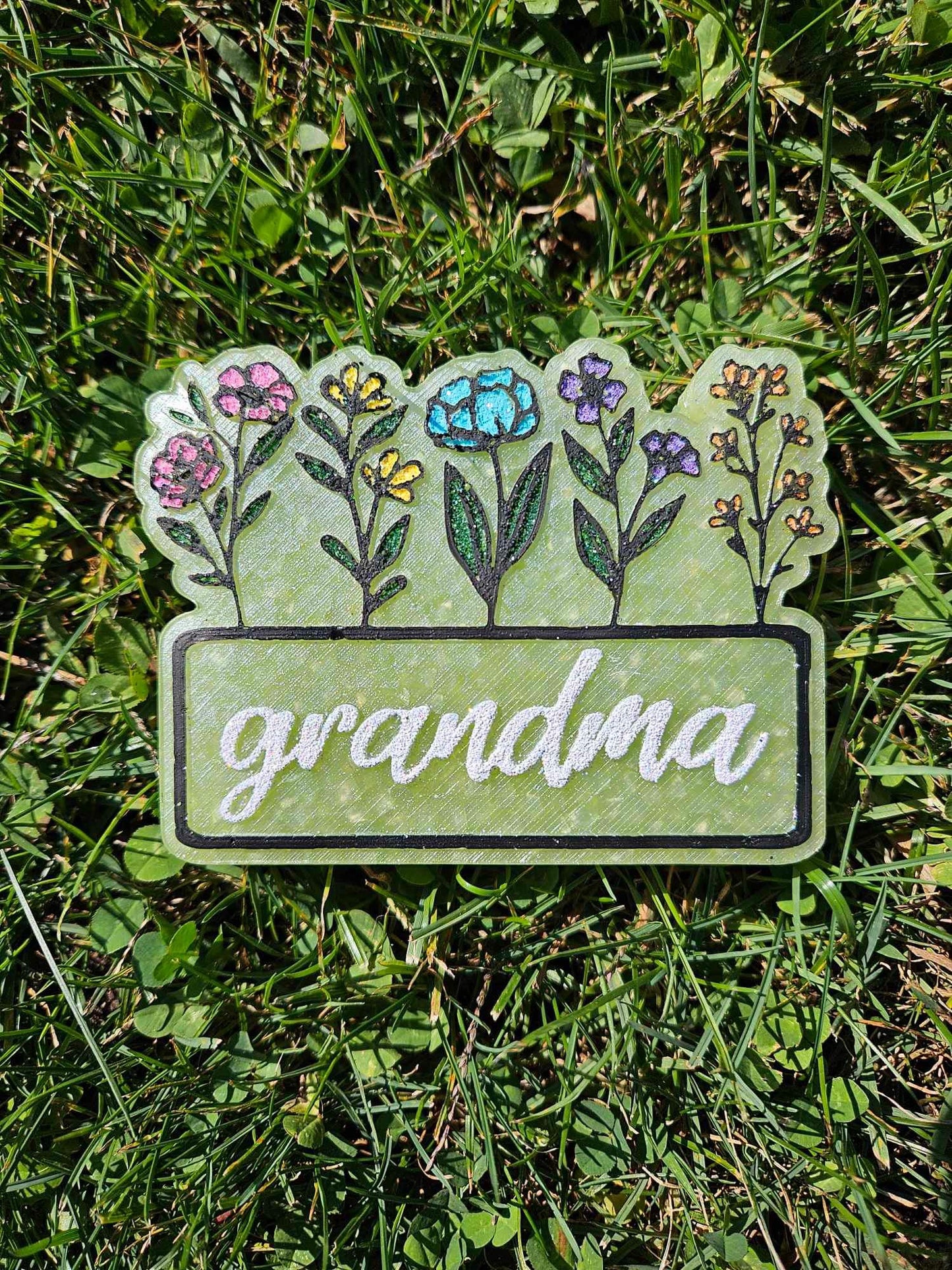 Floral plaque, choose your insert/s- read description