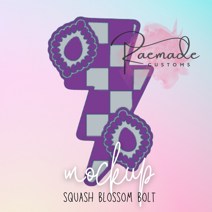 Checkered Squash blossom bolt