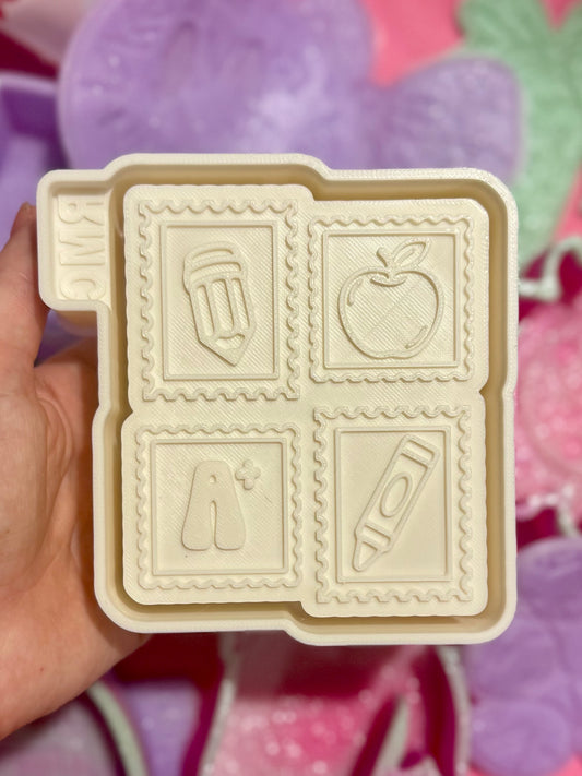 Teacher stamp collage