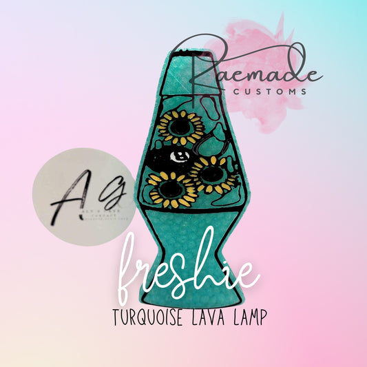 Turquoise lava lamp