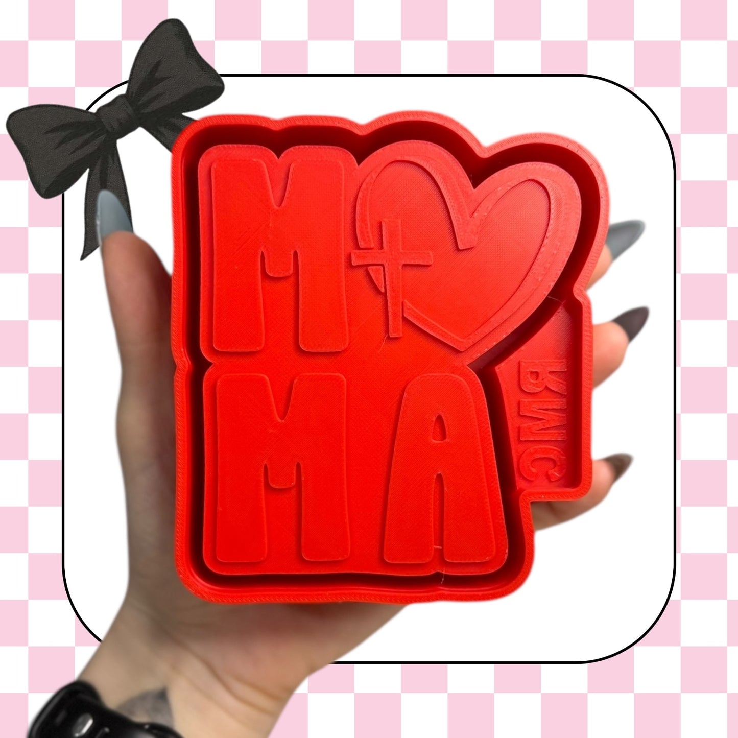 Mama with heart cross