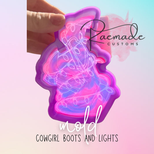 Cowgirl boots and lights