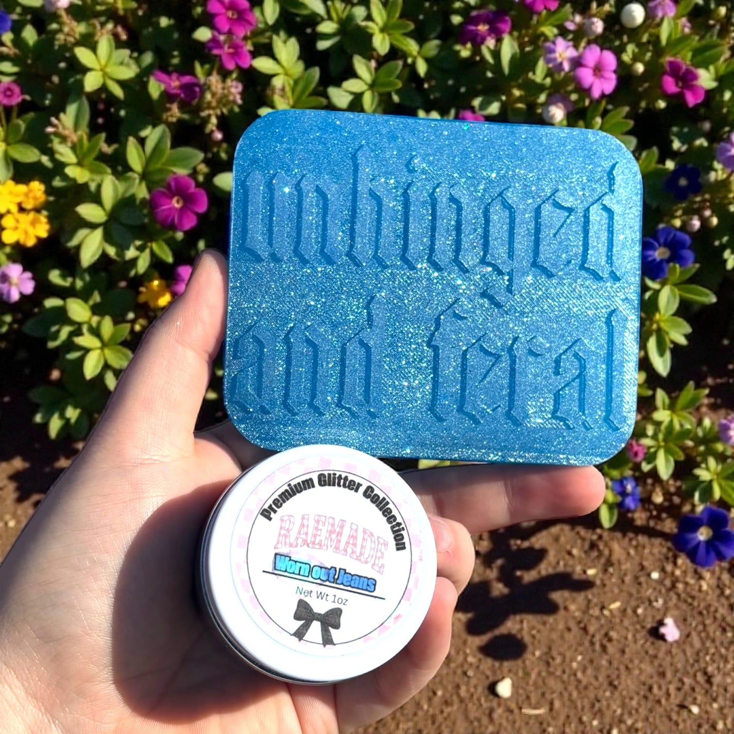 Worn out Jeans Glitter Dust